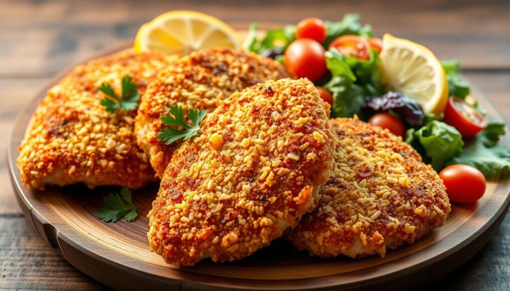 Chicken Cutlets with Parmesan Crust